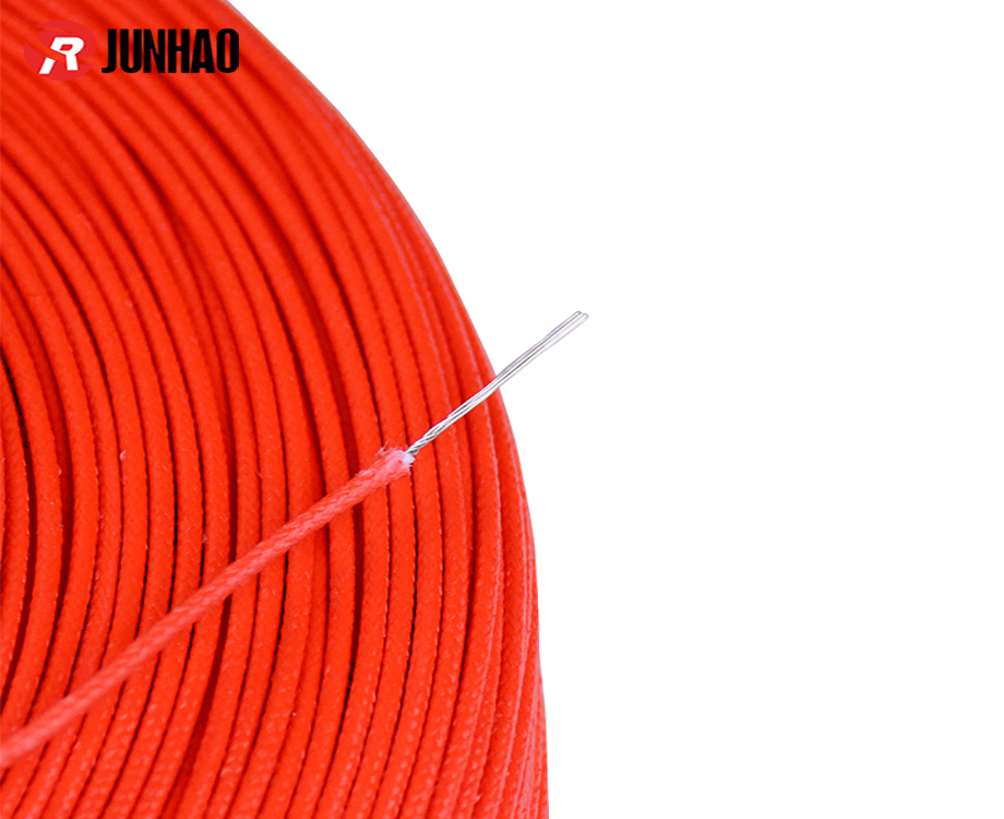 UL3122 24awg Fiberglass Braided Electrical Cable Silicone Rubber Insulated Wire 2