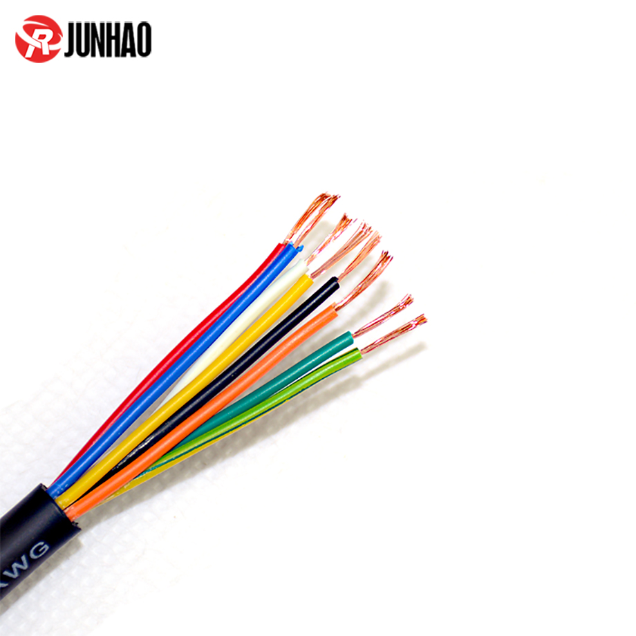 Flexible 24AWG 8 Core  6.8mm cable, PVC Insulated Cable 2