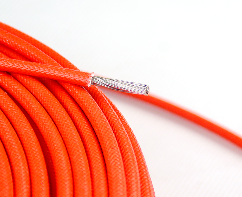 4mm2 Silicone Rubber Fiberglass Braided Wire, 200C Power Cable 2