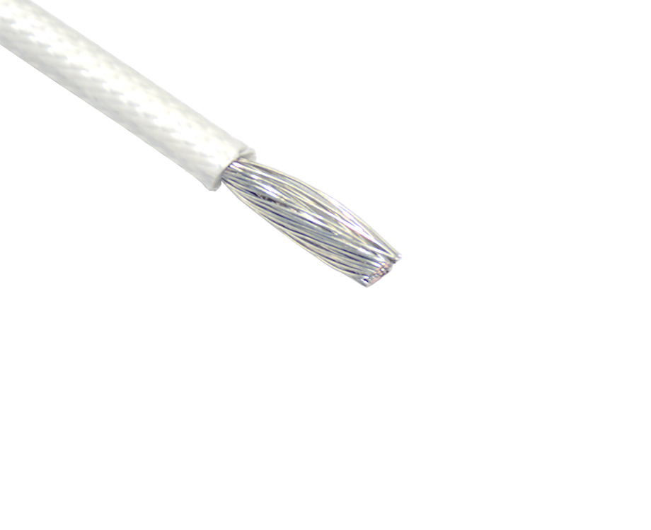 Flexible UL3122 12 awg Silicone Rubber and Fiberglass Braided Wire Cable 3