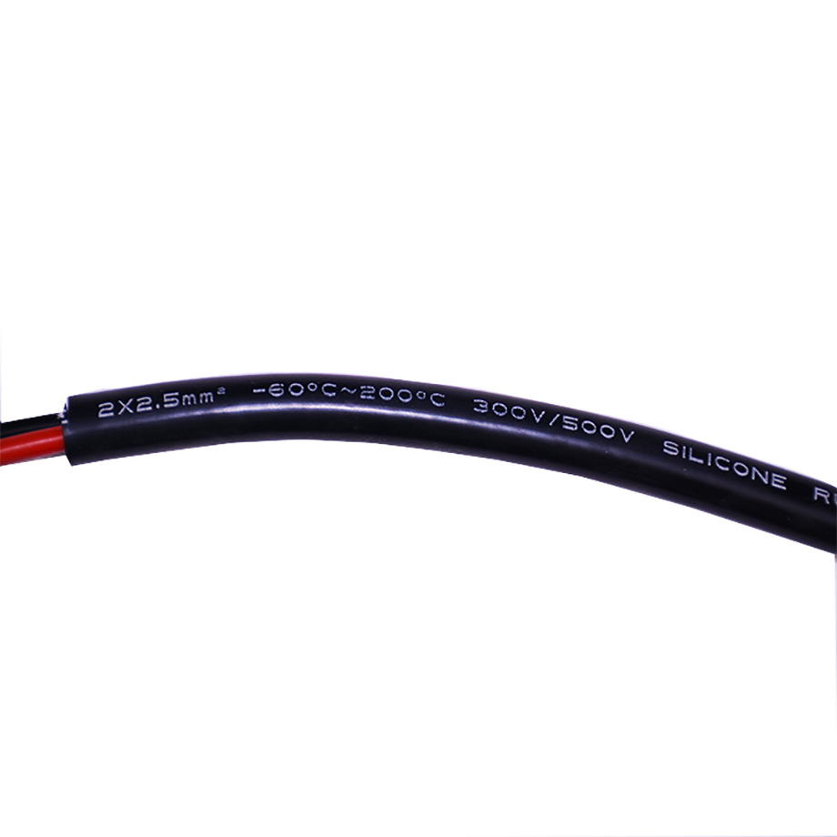 Silicone Rubber Electric 2 Core Wire 2.5mm2 13 AWG 3