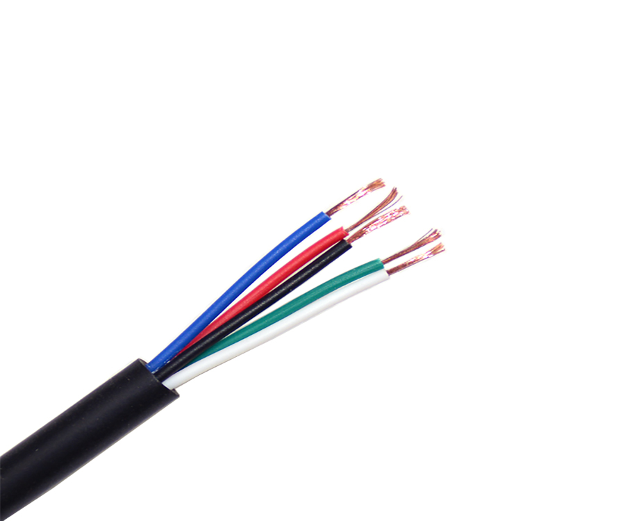 26 awg 5 Core PVC Coated Insulated Wire Cable 600V 5.0mm 1